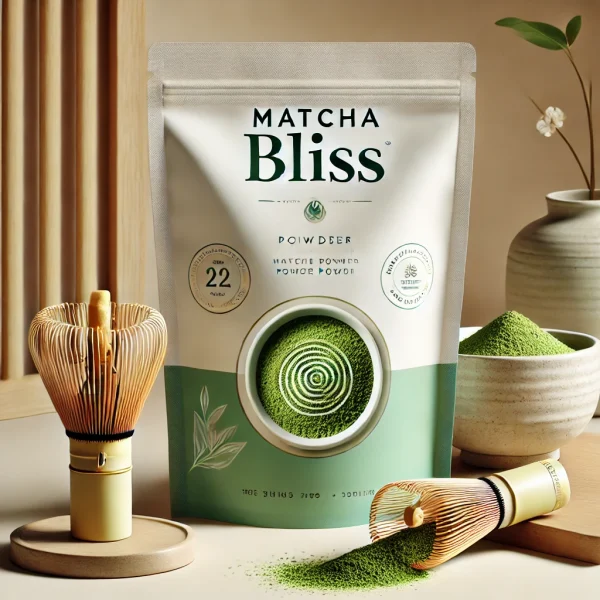 bild på matchapulver från matcha bliss